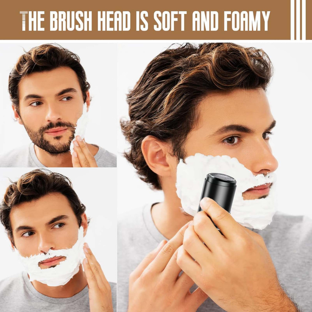 Wet Dry Shaver Micro-vibration Shaver Portable Mini Electric Shaver Usb ...