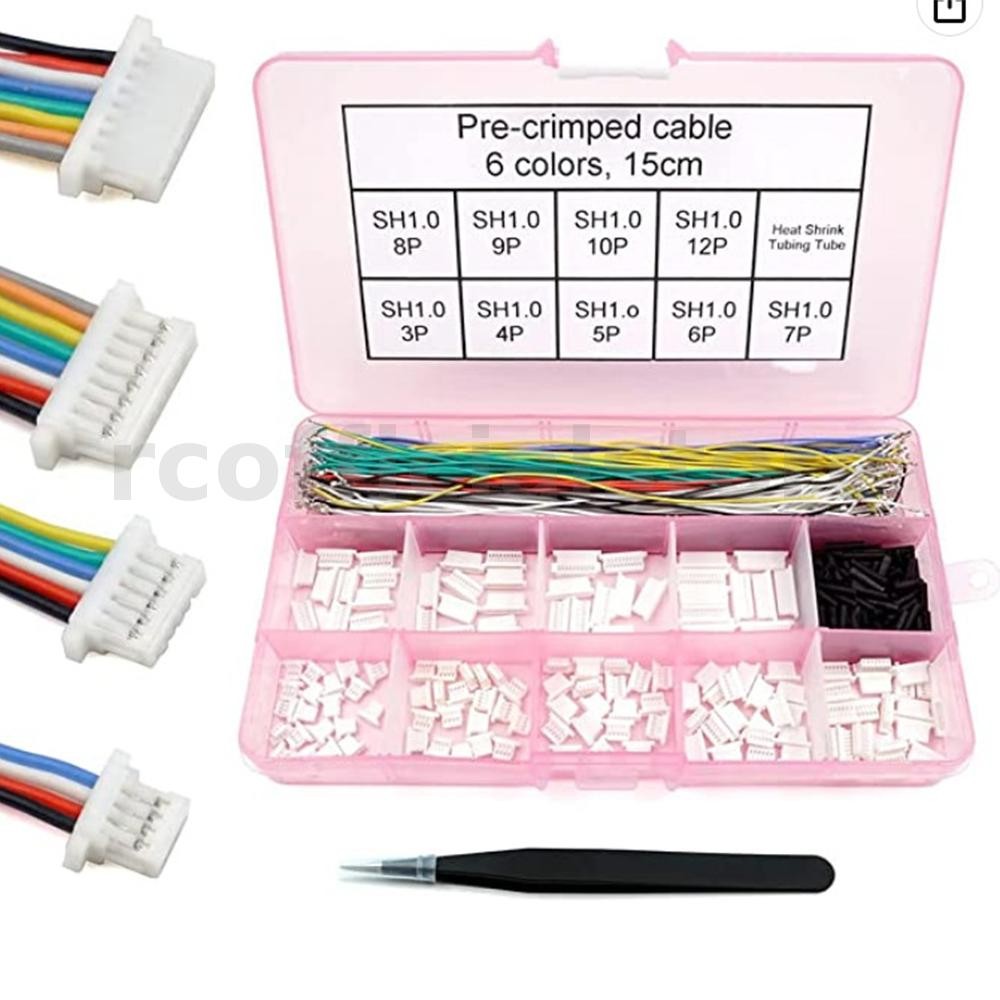 SH1.0 Connectors and Pre-Crimped Silicone Cables Compatible with JST SH ...