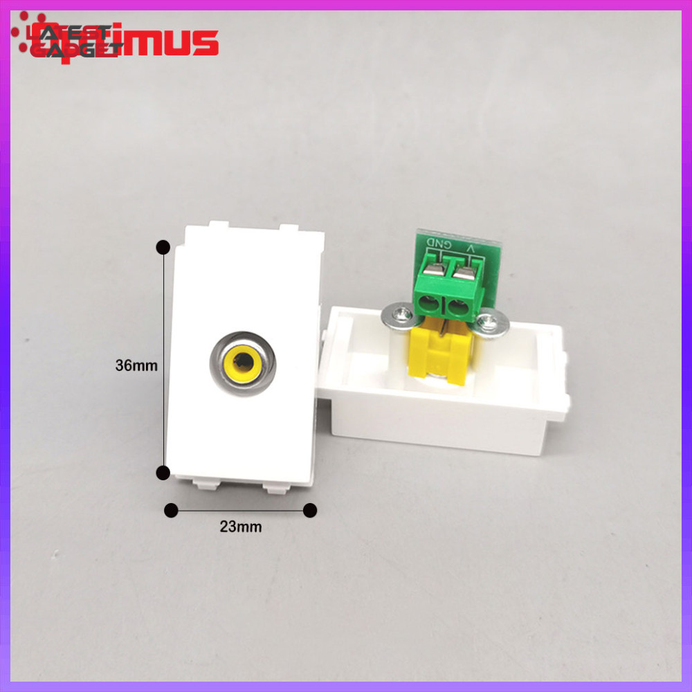 LatestGadget Optimus AV Socket Module 23x36mm Back Terminal | Shopee ...