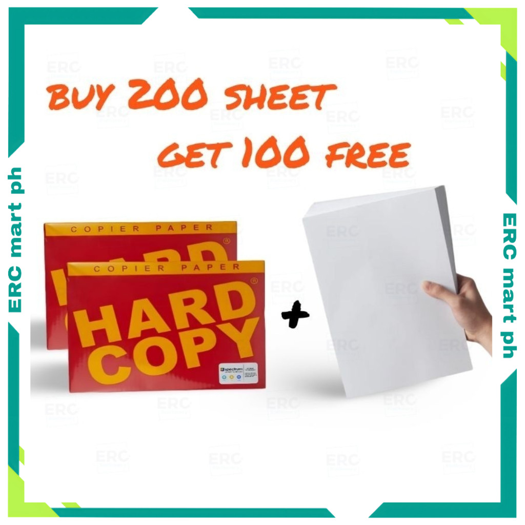 ERC Retail Hard Copy SHORT A4 LONG Bond Paper Bright White 70gsm Letter ...