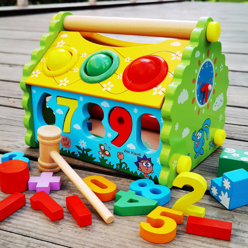Wooden Early Education Children's Educational Numbers Disassembly ...