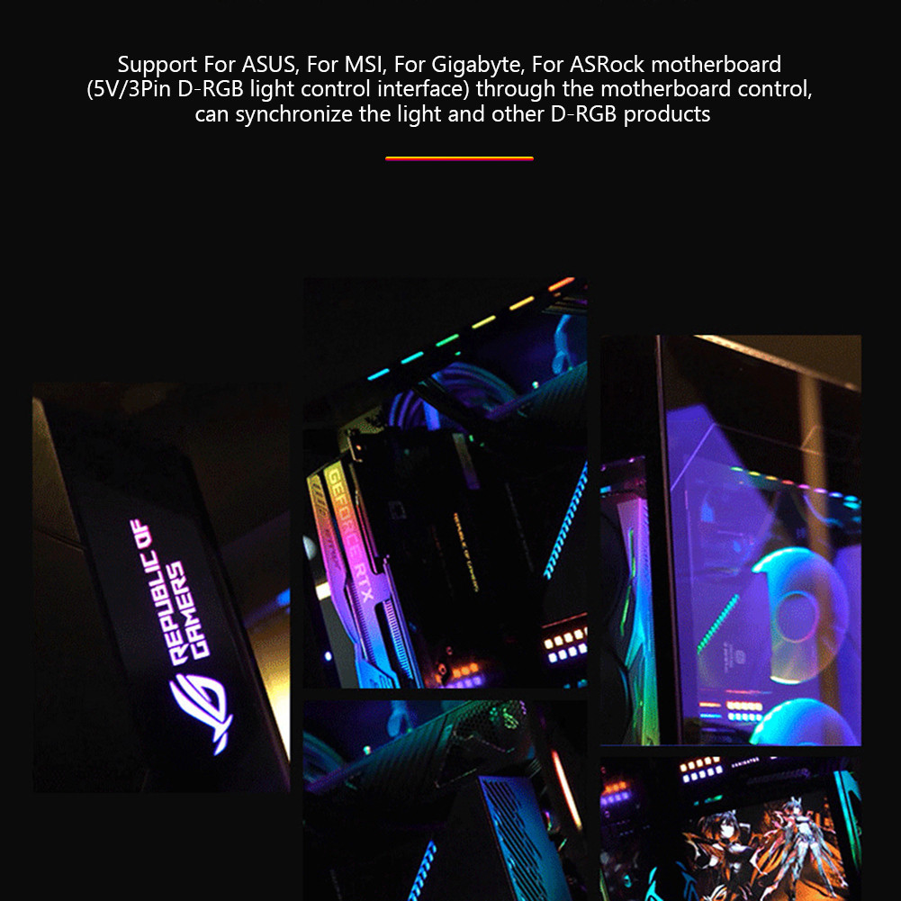 SC 1to12 ARGB Fan Hub 12-Port | Magnetic 5V 3-Pin RGB Hub With SATA Power