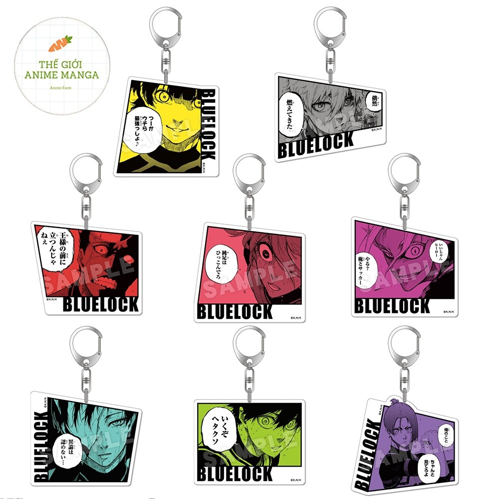 BLUE LOCK keychain printed with COLOR STORY FRAME chibi anime mica ...