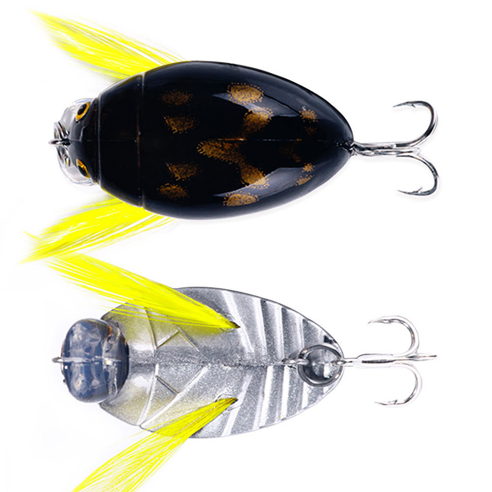 8Pcs Cicada Bait 39mm/3.9g Insect Bug Lure Sea Beetle Crank Floating ...