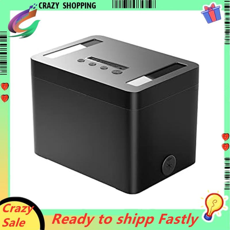 Timed Lock Box Mobile Phone Lock Box Black Metal Lock Container Self ...