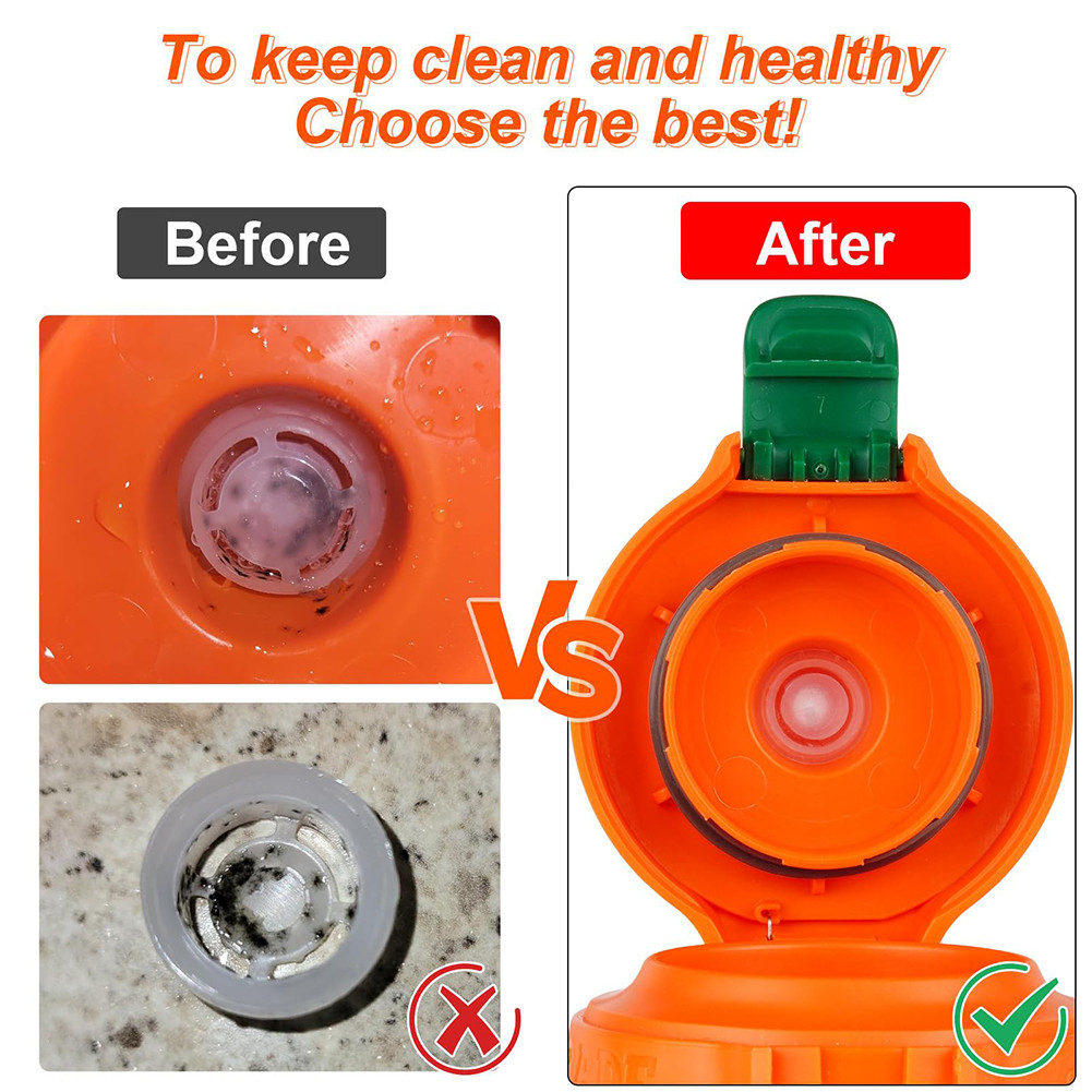 [vighplus.ph] 6Pcs Dispensing Valve Silicone Valve&Plastic Insert for