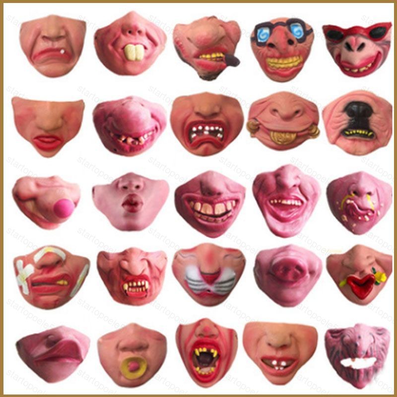 Sta5 Funny Mask Adult Party Cosplay Decor Halloween Latex Clown Half — free download