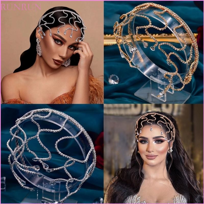 RUNNY Crystal Bridal Headband Wedding MedusaHeadband Snake ...