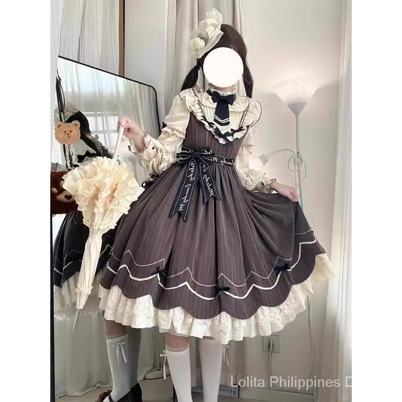 Christmas New Year Battle Robe Wear Clothing Brown lolita Daily op ...