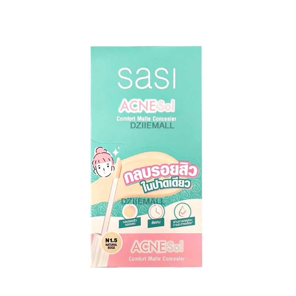 [Box 6 Sachets] SASI Acne Sol Comfort Matte Concealer Seoul Makeup (2 ...
