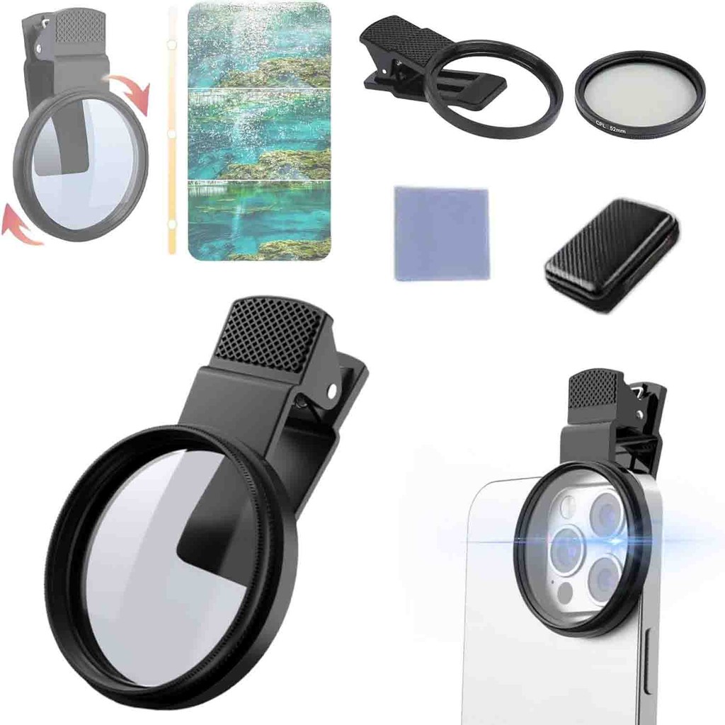 52mm Phone Cameralens Filter Kit,2025 New Circular Polarizerpolarizing ...