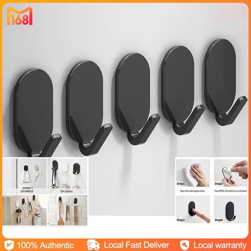 Strong adhesive no-punch hooks Strong load-bearing Non-marking sticky ...