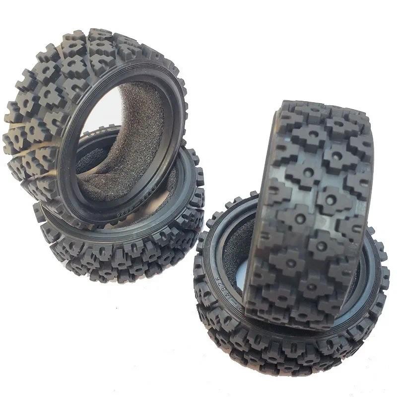 4Pcs 70Mm 1/10 RC Off-Road Buggy Car Rubber Tires Wheel Tyres Front For ...