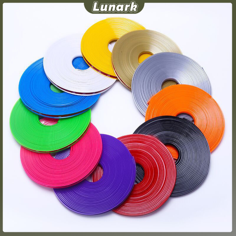 LK 8mPVC Car Wheel Protector Sticker Rim Guard Rubber Strip Anti ...