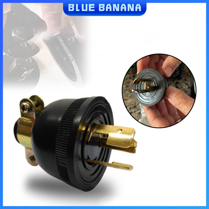 30A 250V Generator Plug Anti-loose US Type Three-pole Gasoline ...