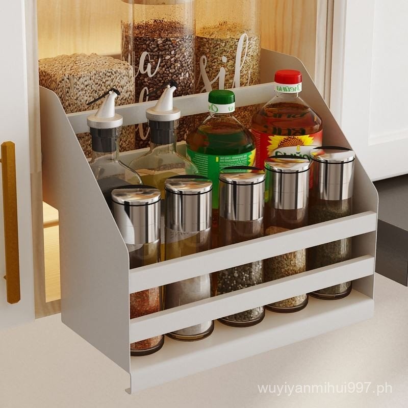 Kitchen Cabinet Wall Cupboard Inner Rotating Drop-down Storage Rack ...