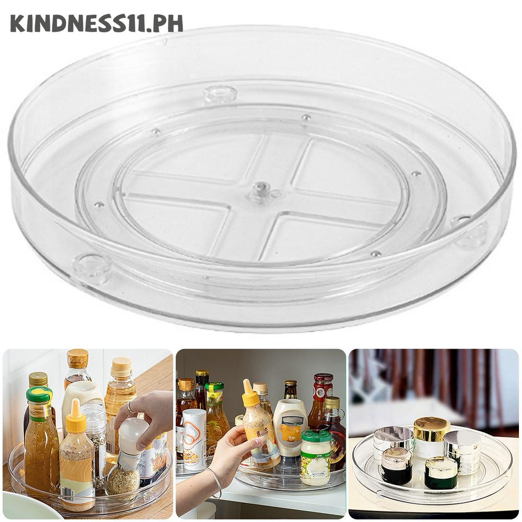 Lazy Susan Turntable Organizer Clear Rotating Turntable Organizer for ...