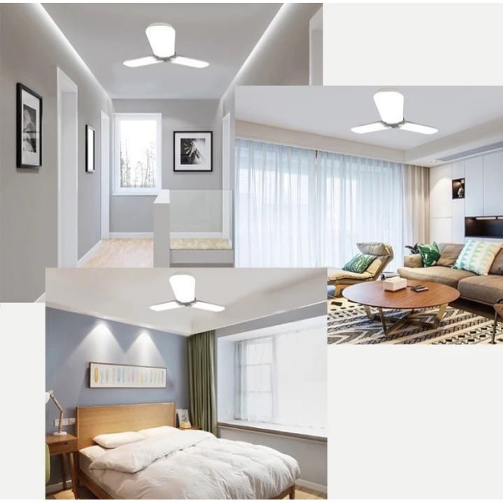 SN SX-50W LED Bulb - 3 Blade Fan Shaped LED Bulb | Shopee Philippines