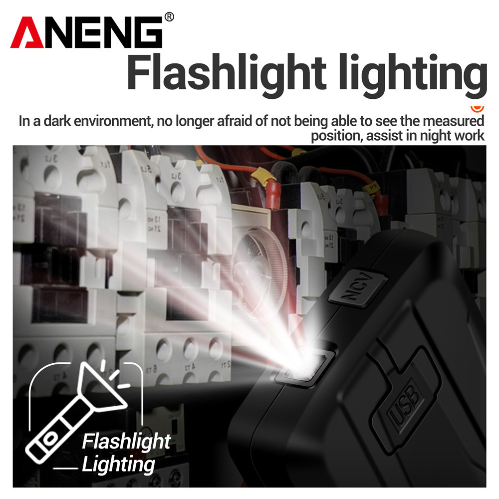 Multimetro Ricaricabile NCV Multimetro Digitale Irfora 683 - Touch Screen 6000 Counts Con Torcia Multimetro Ncv Torcia