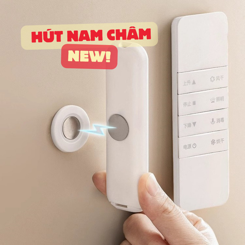 Set of 4 wall-mounted magnets for remote control / air conditioner ...