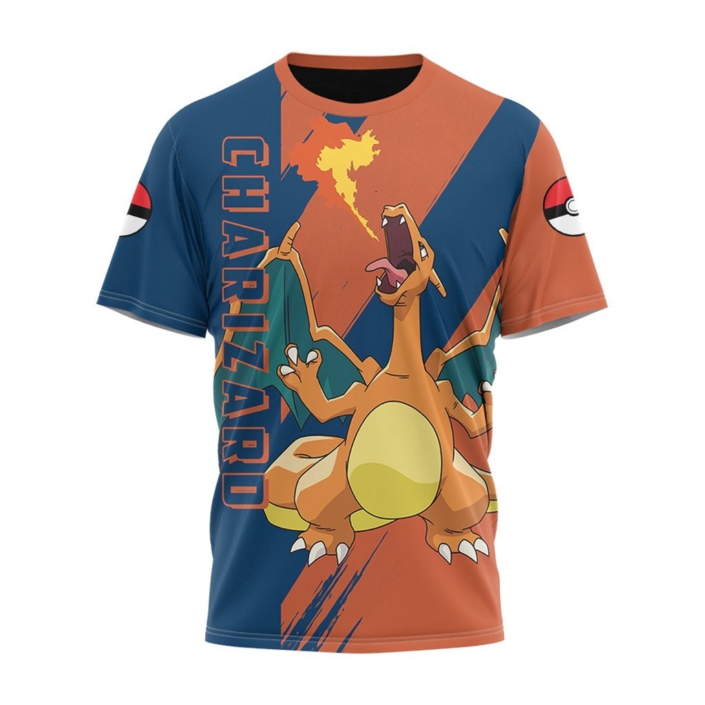 Anime PKM Charizard POKEMON t-shirt | Shopee Philippines