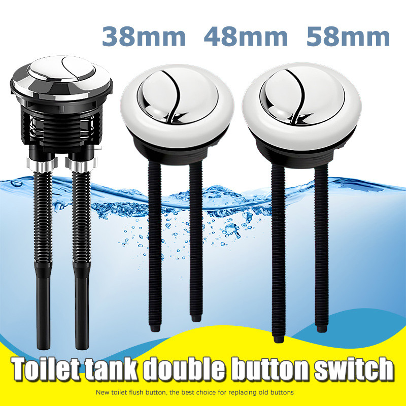 Dual Flush Toilet Tank Button Round Shape Toilet Push Dual Flush ...