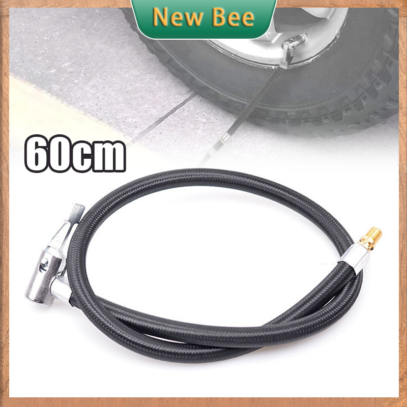 60cm Car Tire Inflator Hose Inflatable Air Pump Extension Tube ...