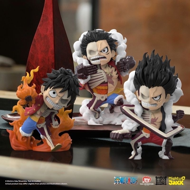 Mighty jaxx Genuine One Piece Blind Box Hand-Made Full Gear Luffy ...