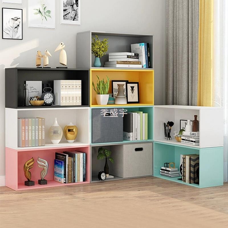 J ...1Bookshelf Grid Cabinet Simple Modern Nordic Free Combined ...