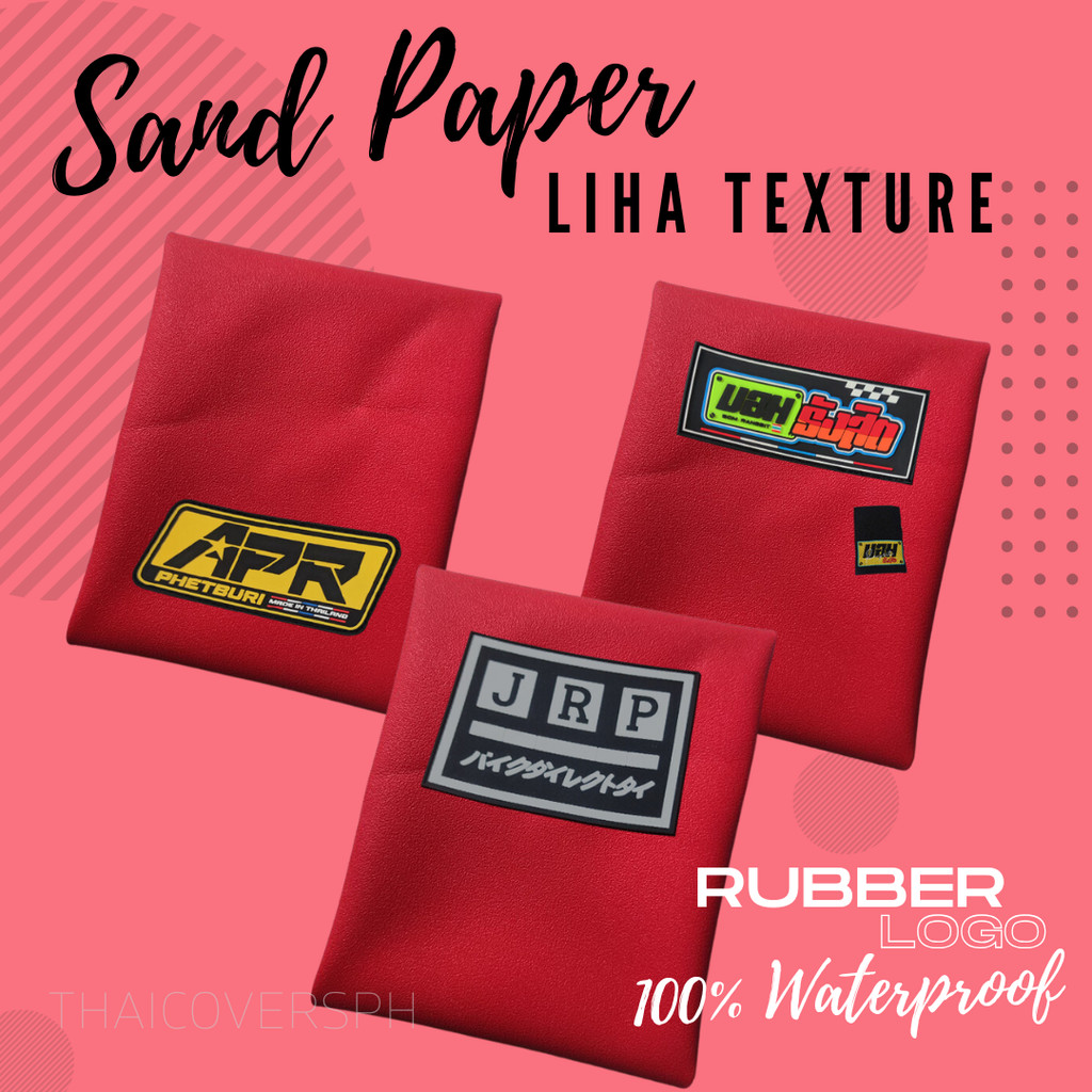 RED LIHA SANDPAPER BOMRANGSIT THAICONCEPT SEAT COVER LIHA TEXTURE NO ...
