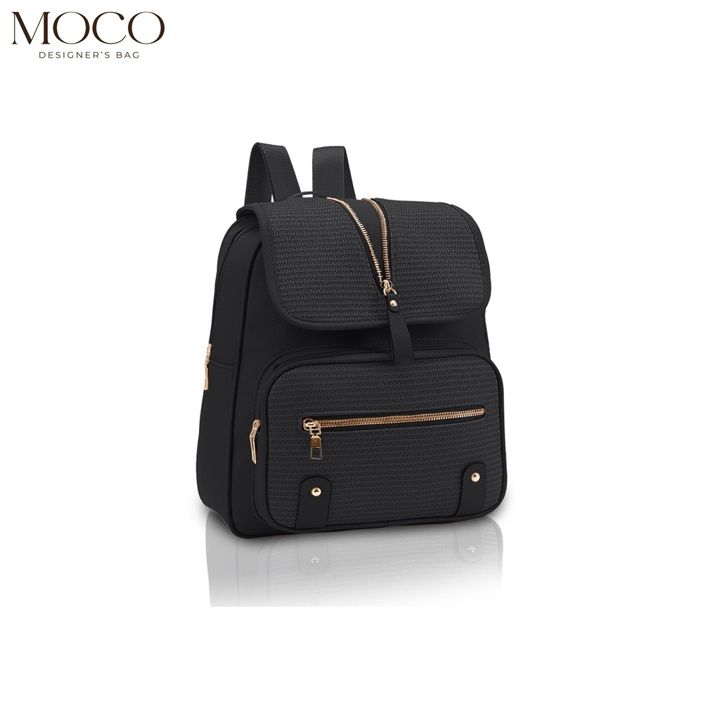 MOCO Korean Fashion Original Backpack Leather Bag For Large Storage ...