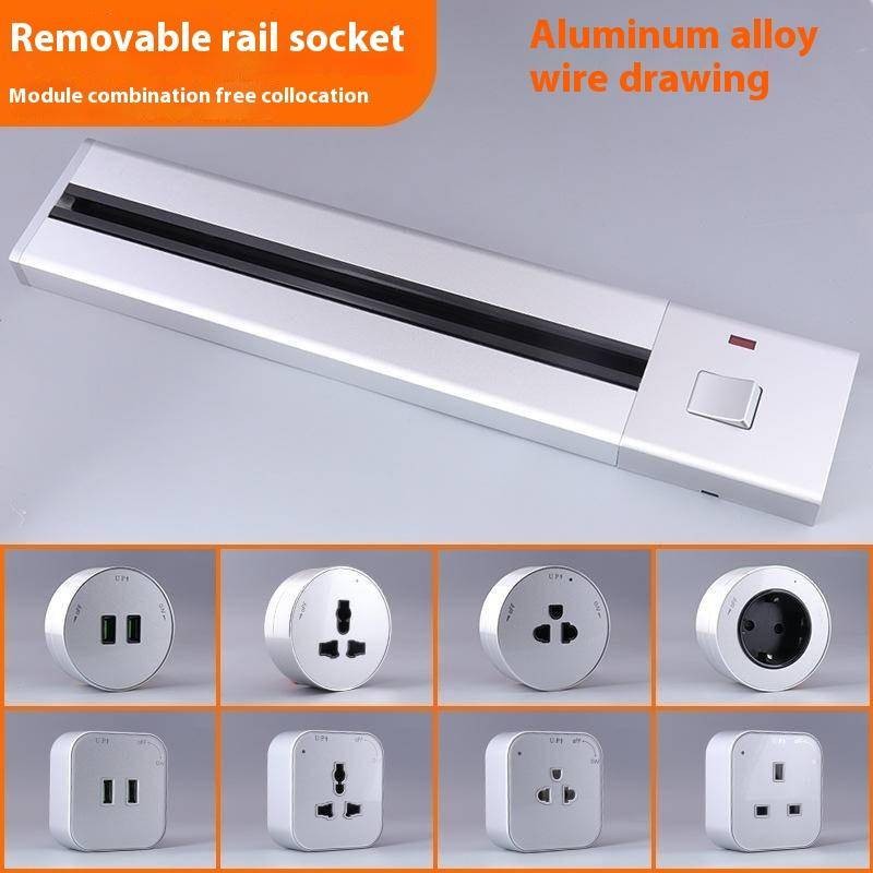 Kitchen Track Socket British Southeast Asian usb Removable Surface ...