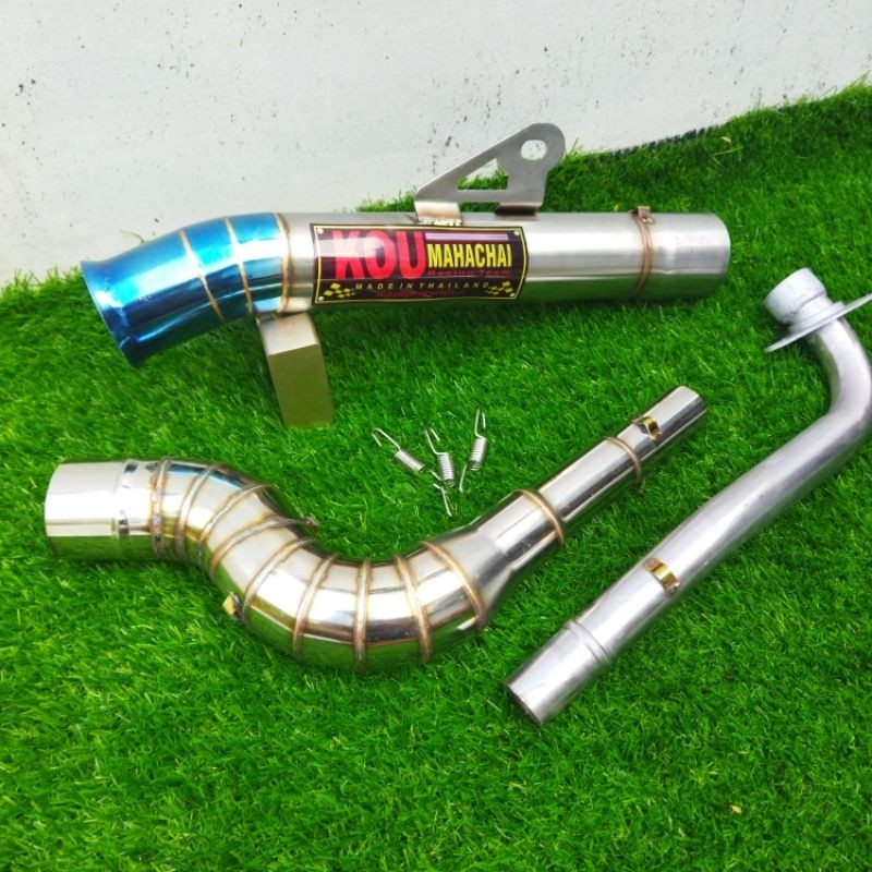 Open pipe Canister pipe tube type Kou mahachai 1set for Redleo Navin