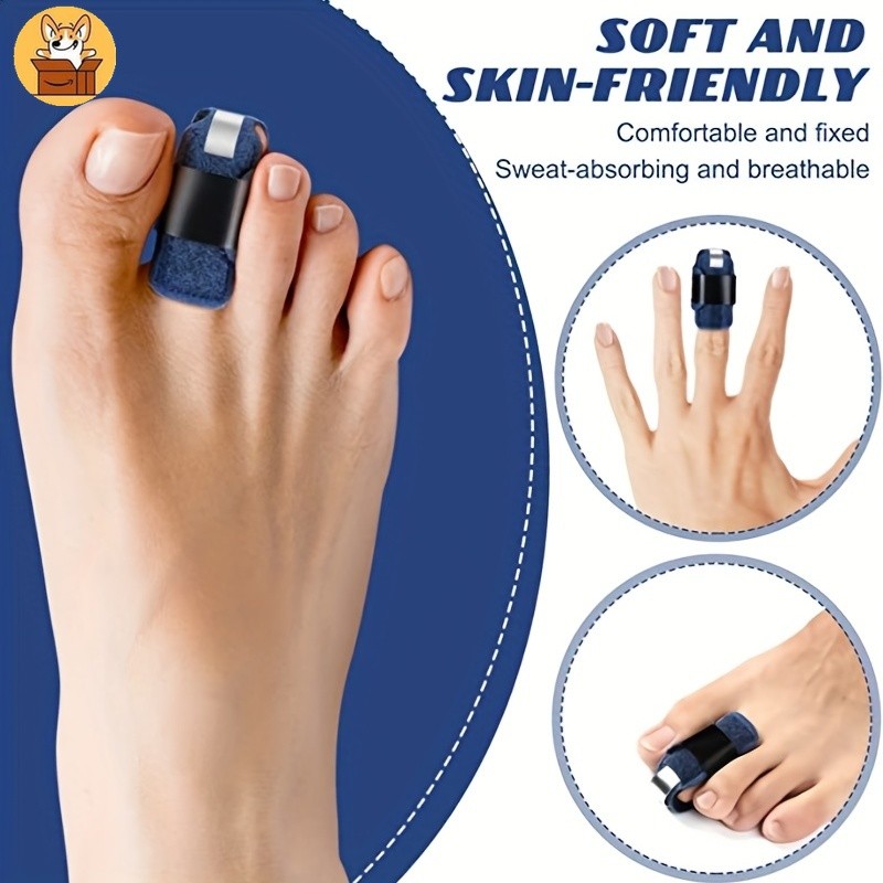 【Am-az】 1pc Hammer Toe Splint - Toe Straightener Brace and Wrap for Toe ...