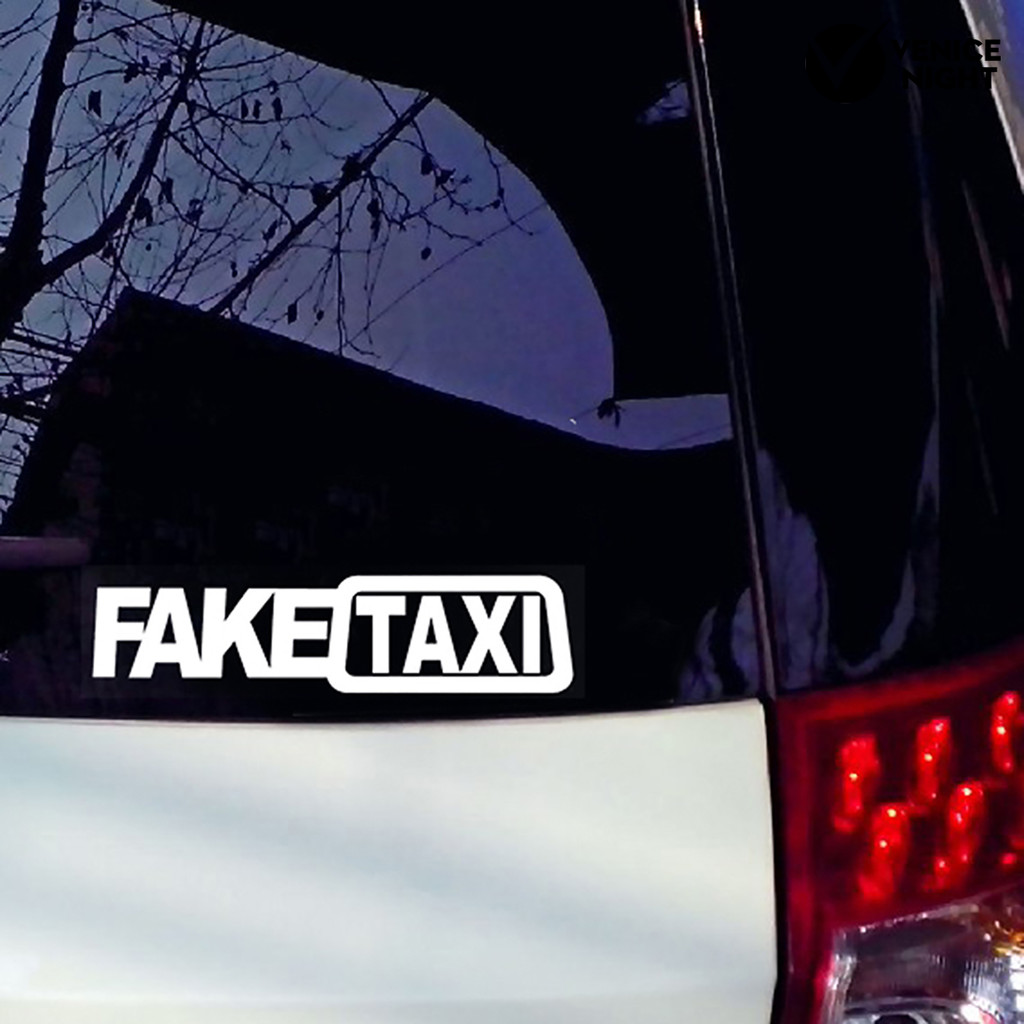 Venicenight Funny Car Sticker FAKE TAXI Drifting Sign Race Auto Vehicle ...