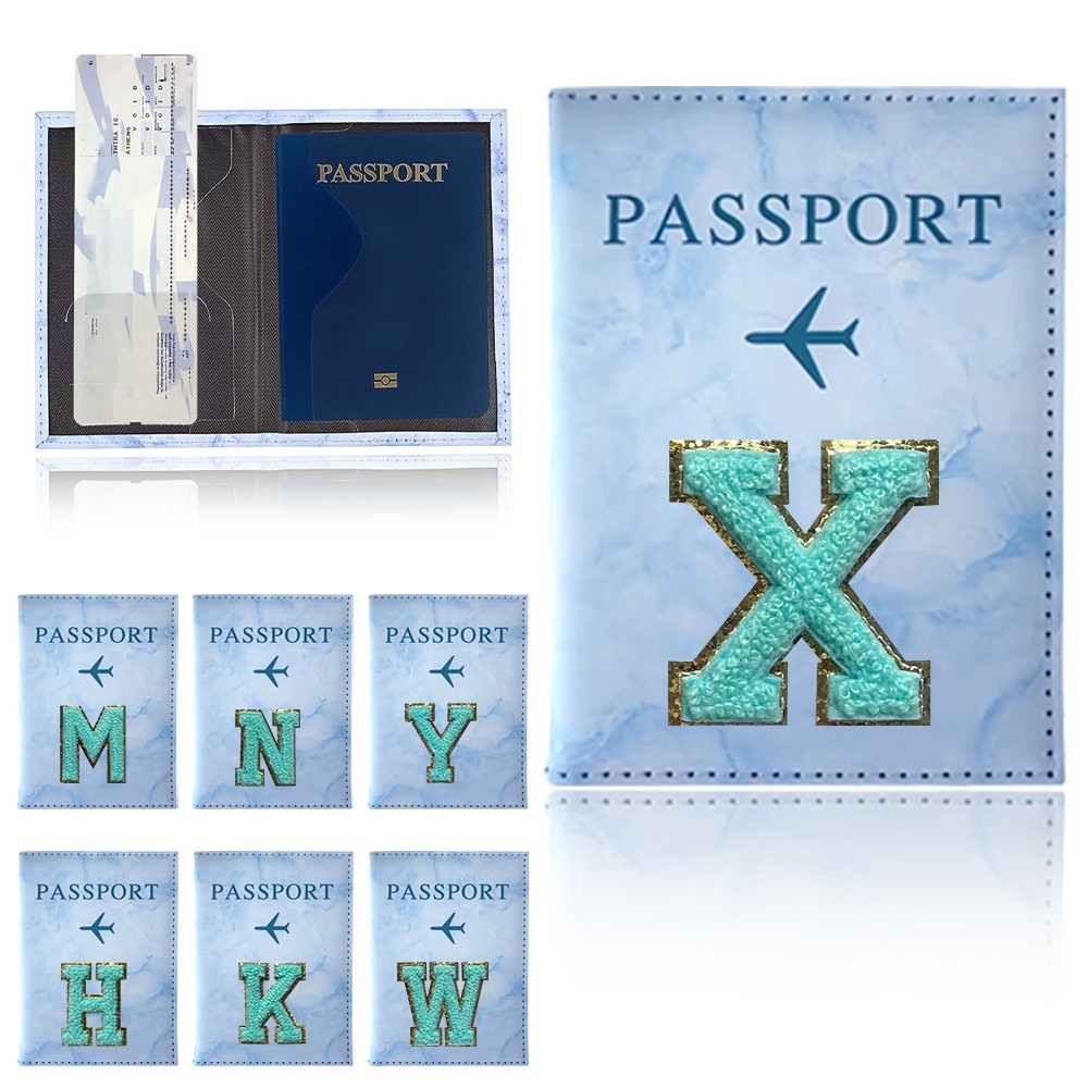 PU Passport Cover & Luggage Label New Map Design Travel Basic ...