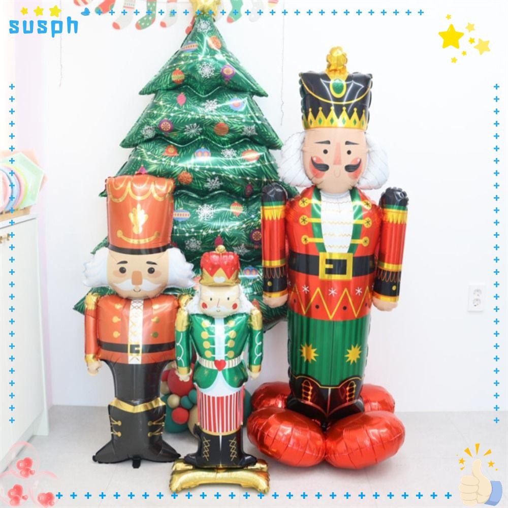 SUSPH 1/3pcs Foil Balloons, Soldier Merry Christmas Party Decoration ...
