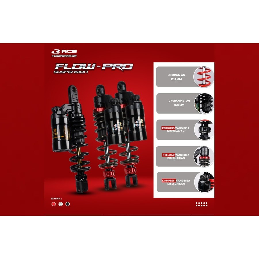 [ 340MM ] RCB RACING BOY FLOW-PRO / FLOW PRO MONOSHOCK VARIO160 & VARIO ...