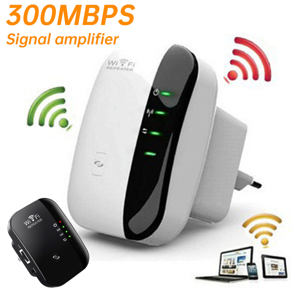 300Mbps Wi-Fi Repeater WIFI Signal Booster Network Signal Expander ...