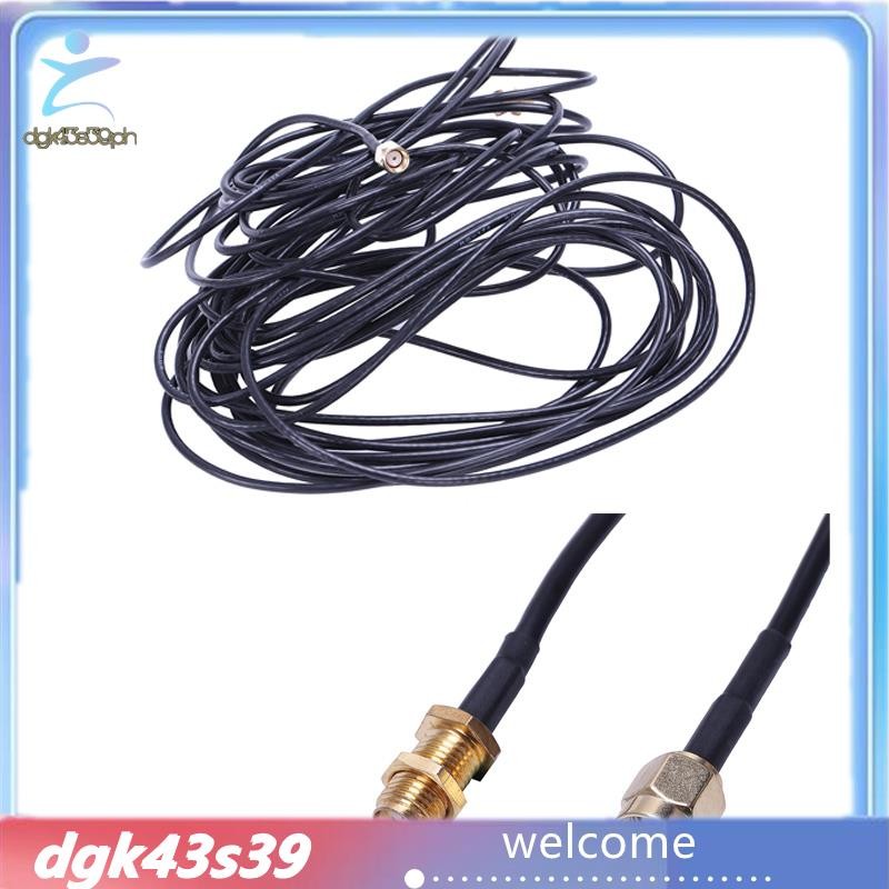 [Pretty] Black RP-SMA Male to Female Wifi Antenna Connector Extension ...