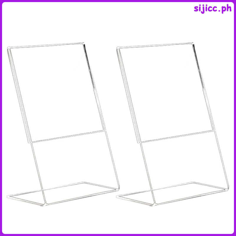 2 Pcs Emblems Display Shelves Desktop Photo Rack Name Place Card ...