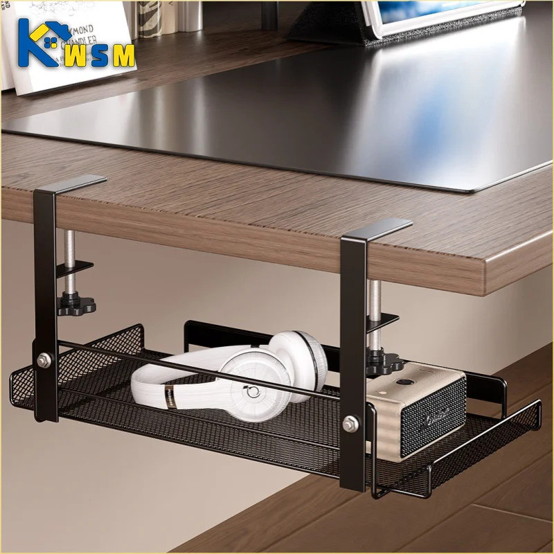 Under Desk Cable Management Tray No Drill Steel Desk Cable Organizers ...