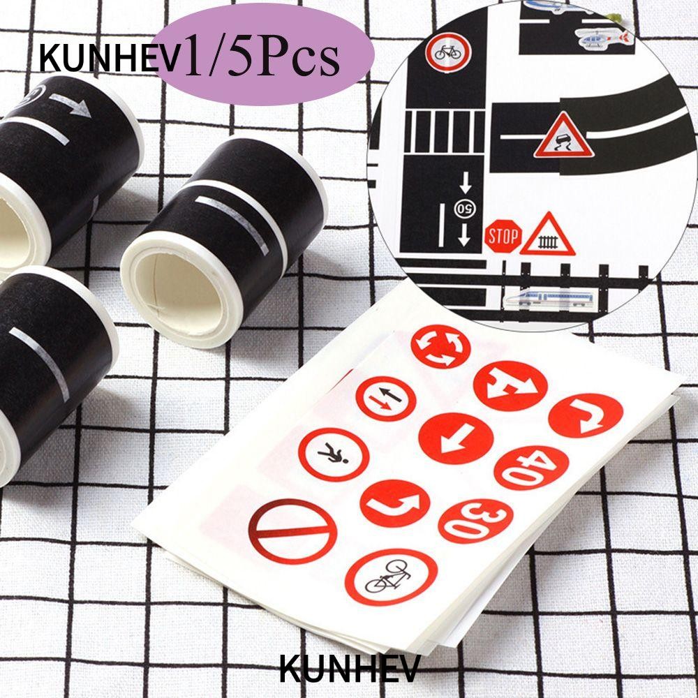 KUNHEV 1/5Pcs Creative Traffic Sticker Intelligence Safety Education ...