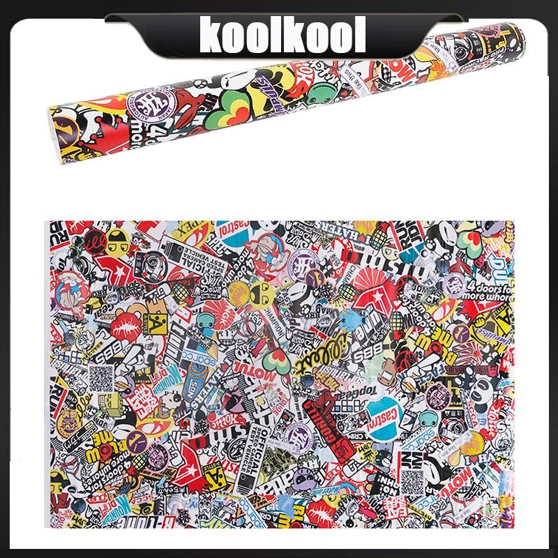 kool Rock Panda Cartoon Graffiti Car Sticker Bomb Wrap Sheet Decal ...