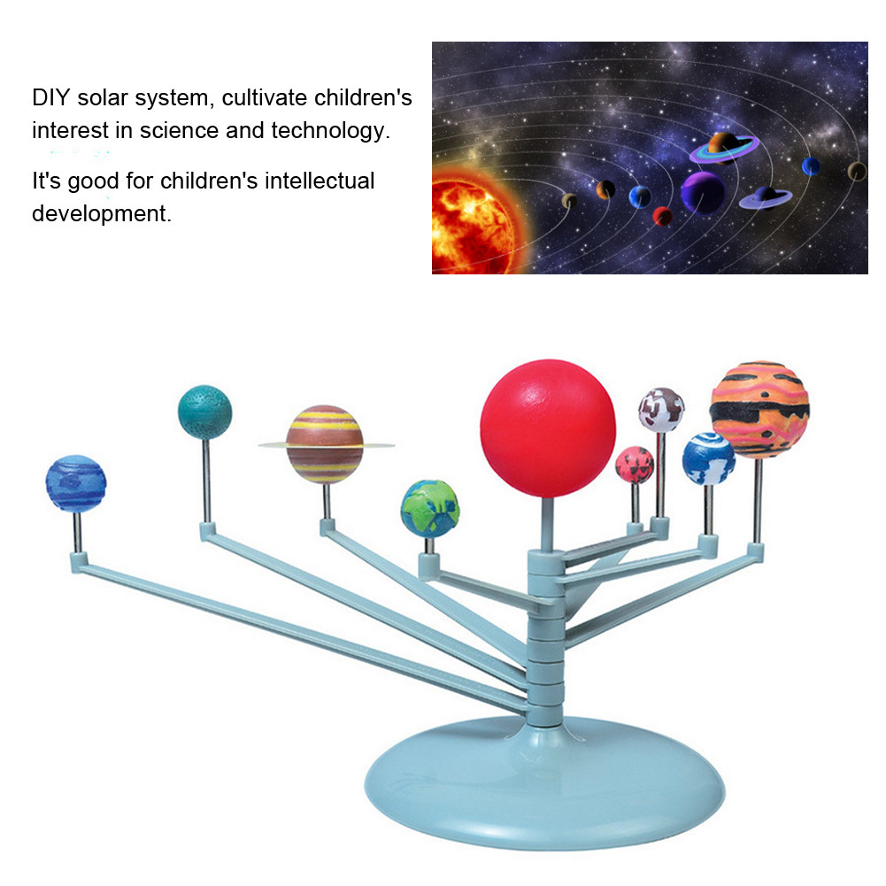Henye 3D Solar System Assembling Educational Colorful Desktop Toys ...