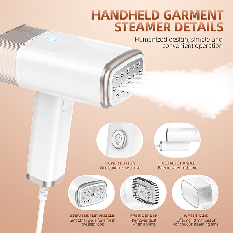 Powerful Handheld Steamer Iron For Clothes Mini Flat Iron Garment ...