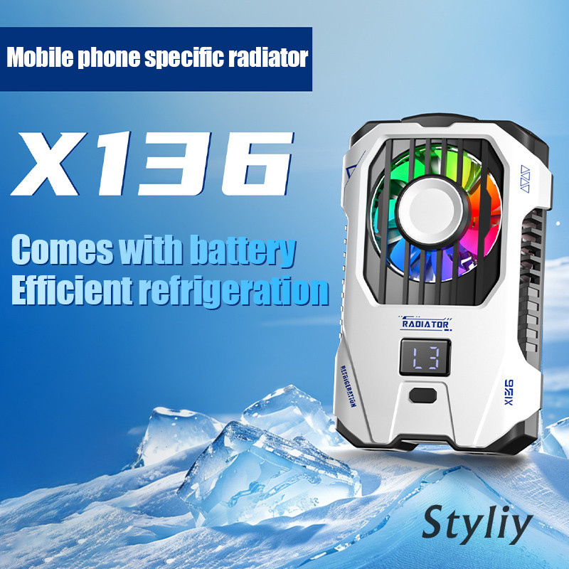Phone Back Clip Radiator Rechargeable Radiator Three Levels Digital ...