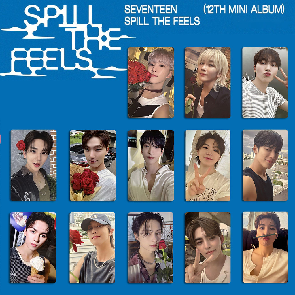 SEVENTEEN SPILL THE FEELS トレカ コンプ SHOPEE Kpop Idol SEVENTEEN 12th Mini Album SPILL THE FEELS Photo Card