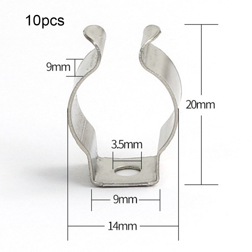 Secure Storage Solution with Spring Steel Tool Clips 10PCS Open Type ...