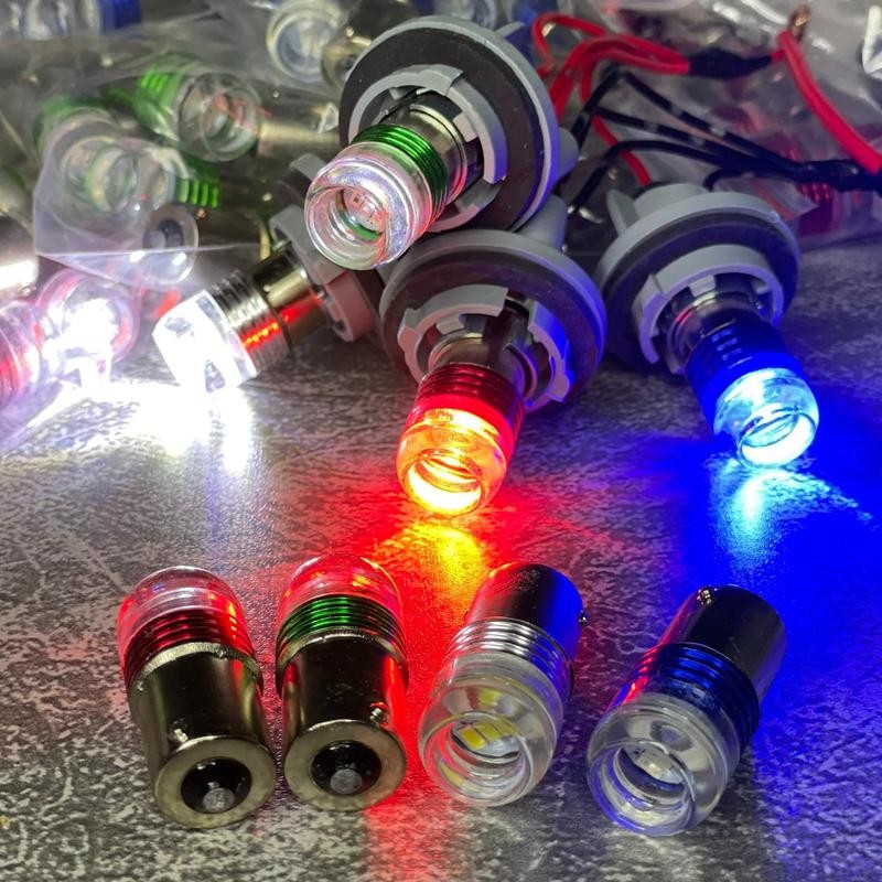 2pcs Strobe Flashing LED Projector Bulbs for Car Tail Brake Lights Auto ...